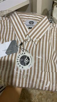 Product Review of Kemeja Pria Garis WOODCUTTER Basic Butcher Stripe - Brown Lengan Panjang from s**r 0