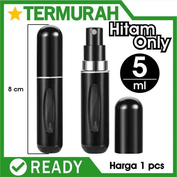 BOTOL 5ML PARFUM REFILL TRAVEL SPRAY MINI ATOMIZER sprayer isi ulang perfume pump atom bottle portabel refillable aluminium ukuran colok auto refill