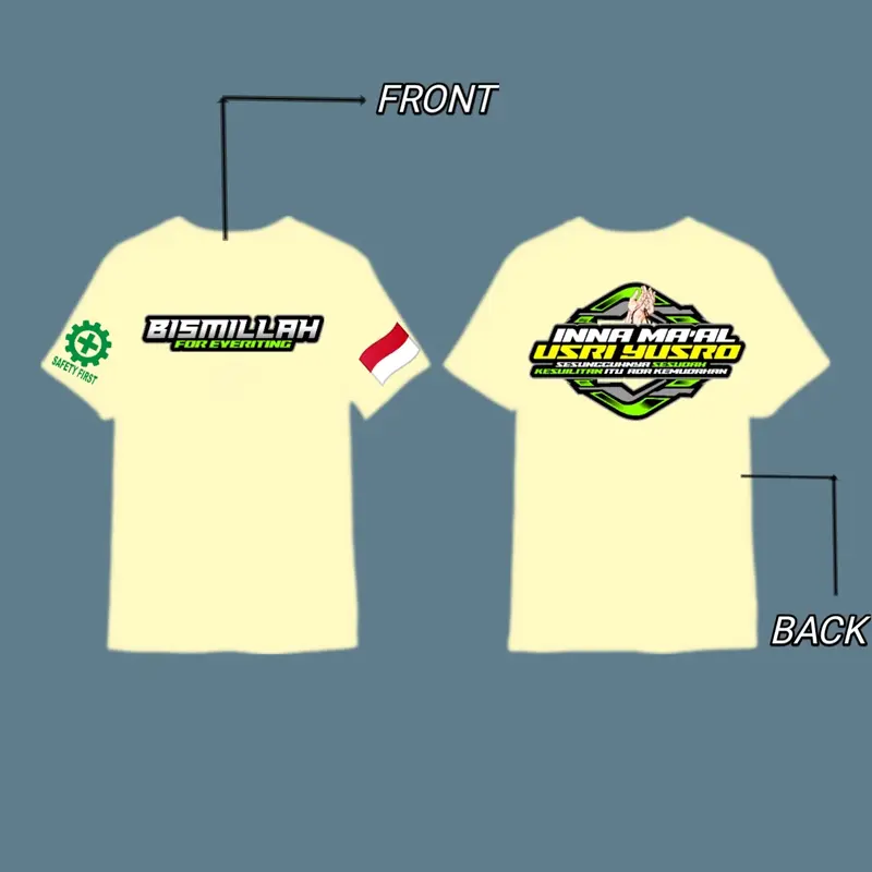 KAOS INAMAAL US’SRIYUSRO - KAOS Pria BISMILLAH 5