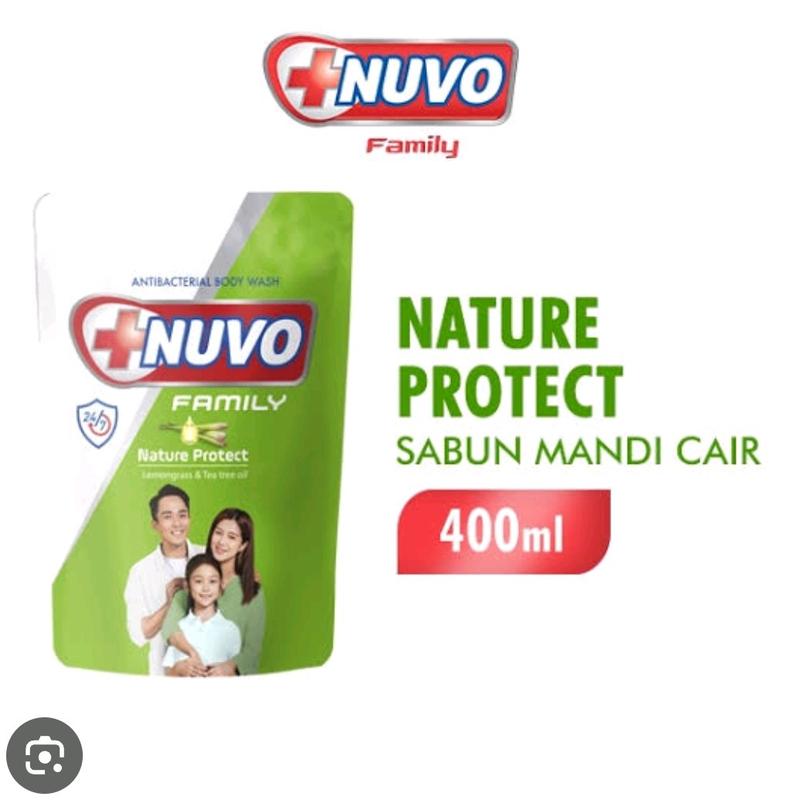 Nuvo sabun mandi cair 400ml protect care Soap Wangi Membersihkan 4