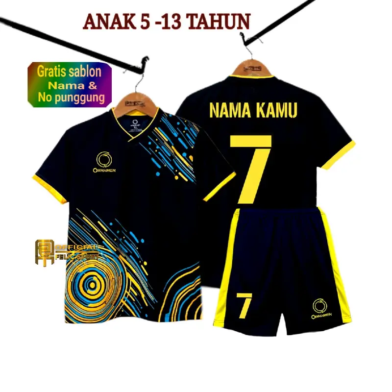 ( CUSTOM ) Baju olahraga anak laki laki/perempuan kaos bola futsal badminton voli tenis basket lari  usia 5-13 tahun uniseks cowo cewek Pakaian Setelan Sepak bola  Outdoor  Sport (MOTIF galaxi) 0