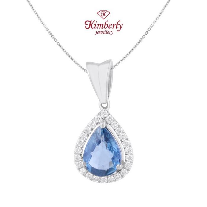Gambar Liontin Berlian Batu Blue Sapphire KPD662826 - Kimberly Jewellery dari Kimberly Jewellery Online Kota Administrasi Jakarta Selatan Tokopedia