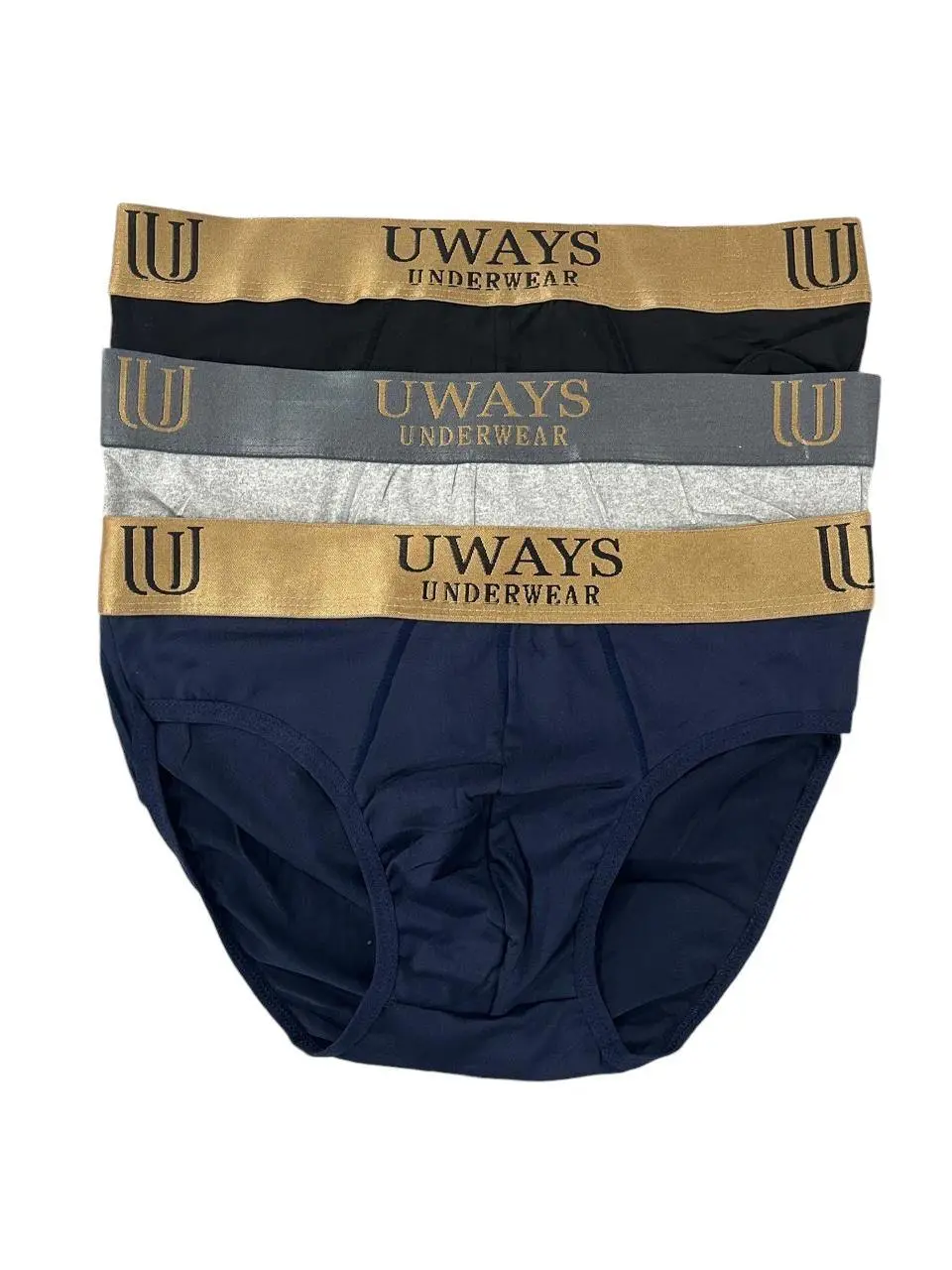 Boxer Pria Premium Uways 3 PCS Katun Adem Lembut Size M-L-XL-XXL - Cowok