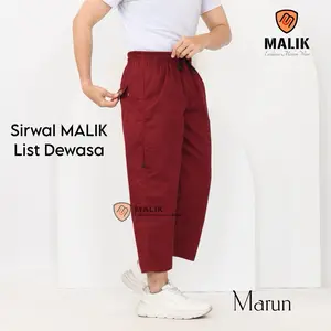 Celana Sirwal Pangsi Dewasa Malik – Komprang Cingkrang Premium List 5 Saku