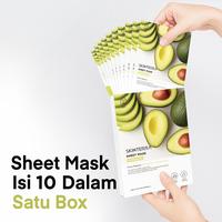 Gambar SKINTERRA Fruit Sheet Mask Vitamin C & Avocado 25g Masker Wajah untuk Mencerahkan Kulit Kusam Kering Melembapkan Intens Dengan Panthenol Allantoin - Avocado, 1 Box dari Skinterra Indonesia Kota Administrasi Jakarta Barat 5 Tokopedia