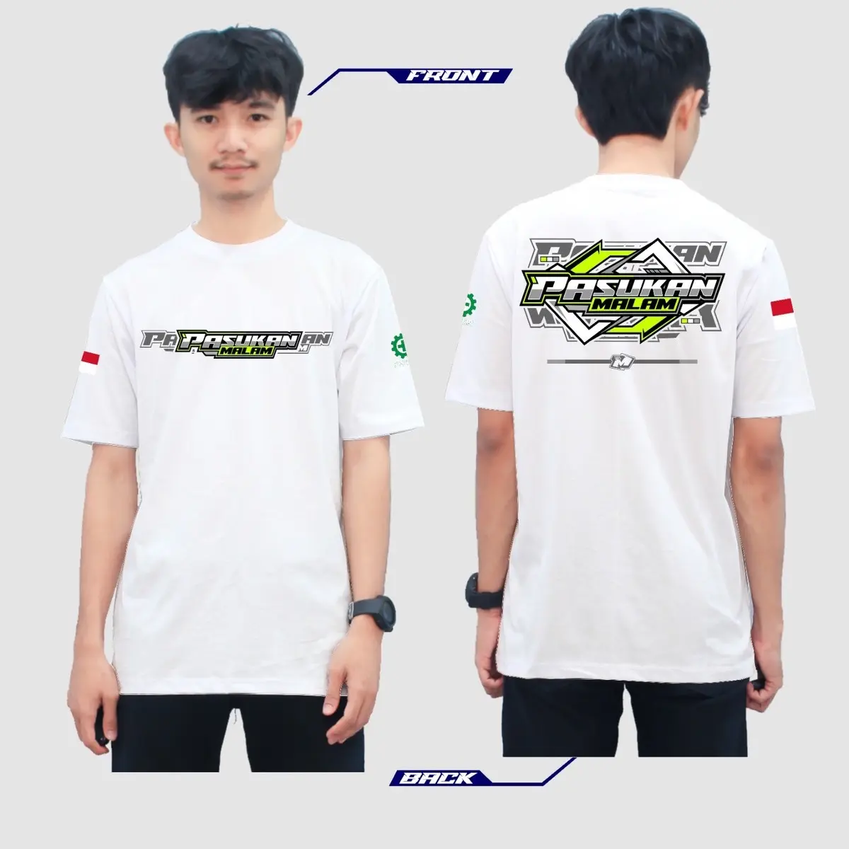 Kaos Pasukan Malam New Konsep Combed Katun - Sablon DTF Premium - Nyaman