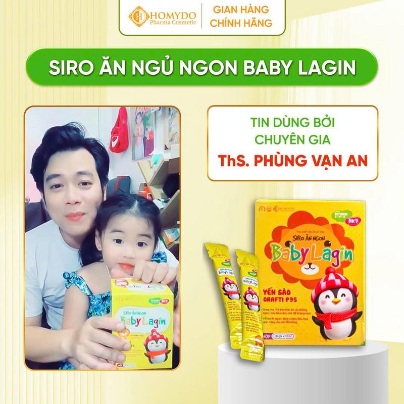 Siro Ăn Ngủ Ngon Baby Lagin - Hỗ trợ ăn ngon, ngủ ngon, tăng cường tiêu hóa giảm táo bón, giúp tăng sức đề kháng, hạn chế ốm vặt