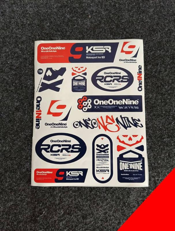 Sticker One Design Stiker Pack Racing OneOneNine Sticker Case Paper Stationery - Shop ...