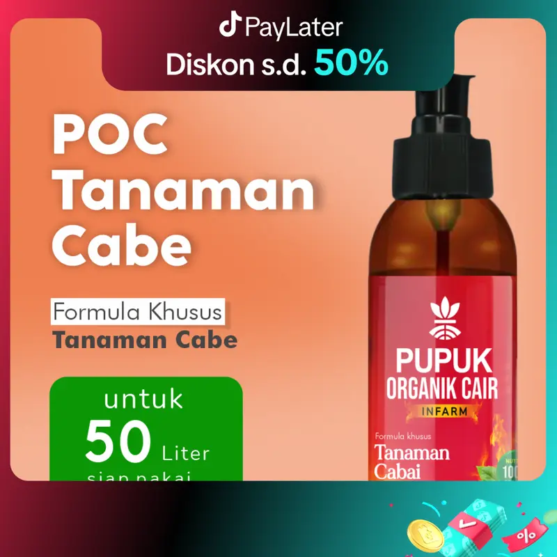 Infarm Pupuk Orgnaik Cair Tanaman Cabai 100 Ml Pupuk Cabai Organik Pupuk Tanaman Organik 0