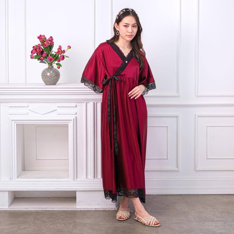 LADYBYDIANA MONALISA KIMONO Dailywear Ala Korea Bahan Silk Premium Busui Friendly Nyaman & Adem 0