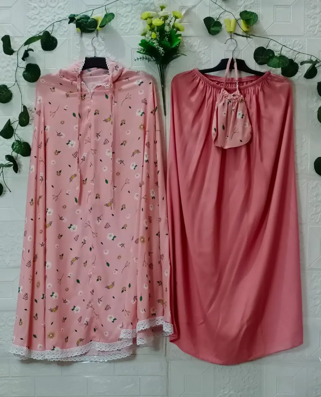 Mukena Jumbo Dewasa Motif Thalia 2in1 Dan Kerut Kening - Katun Rayon Cantik Mewah Mukenah Traveling Remaja Muslim