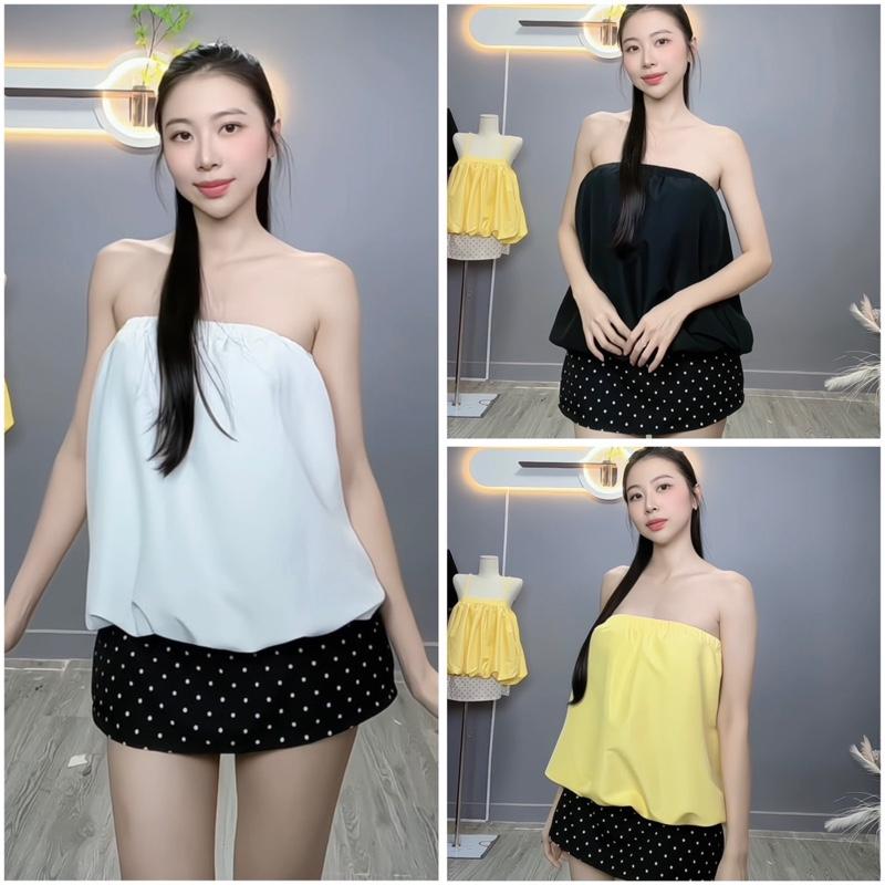 A155 [DEAL MỞ BÁN] Áo quây nữ phồng hai lớp bồng bềnh ôm body thoải mái nhẹ