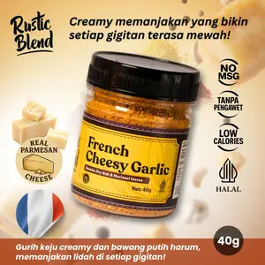 Bumbu marinasi ayam French Cheesy Garlic Blend Rustic Blend Non Spice Non MSG Rendah Kalori Cocok untuk Anak 40g