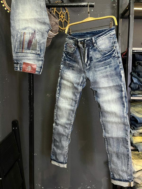   2 Mẫu Quần Jean Nam Dài JD691-JD8005  Quần JEAN Nam Dài Túi 5 Chỉ Màu & Xanh Bạc Was Thêu Năm Chỉ Trước Túi J4029-J3876 