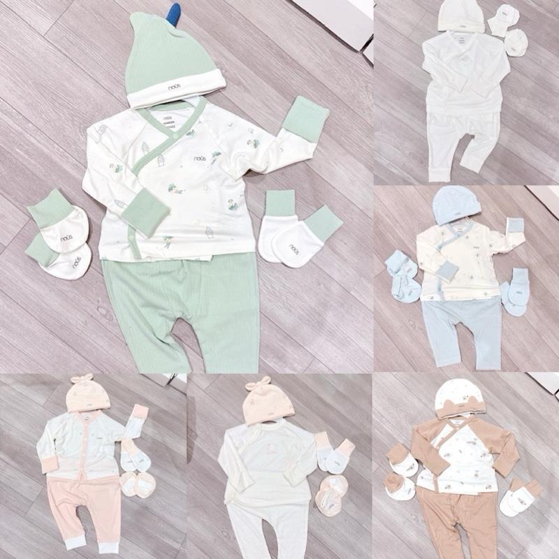 NOUS Bộ quần áo Nous Newborn cho bé từ sơ sinh chất petit mềm mỏng