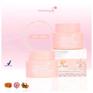 Meronah Glowing Cream Day & Night semua tipe kulit niacinamide Mencerahkan Melembutkan Pencerah Pelembab