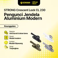 Gambar STRONG Crescent Lock CL 230 | Pengunci Jendela Aluminium | Grendel Kuping Jendela Sliding | Crescent Lock Aluminium Rumah & Kantor | Pengunci Jendela Geser Aluminium | Grendel Jendela Anti Karat | Kunci Jendela Aluminium Modern - Hitam BK dari Strong Hardware Shop Kota Administrasi Jakarta Barat 1 Tokopedia