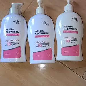 [400ml] WHITE INC Alpha Glowhite Body Lotion Whitening & Moisturizing | Body Cream Body Lotion Menghidrasi Kulit