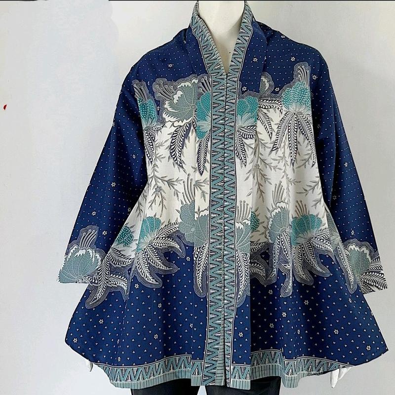 Atasan Batik Wanita modern motif 3 negri series- Blouse batik wanita - Blouse batik modern 6