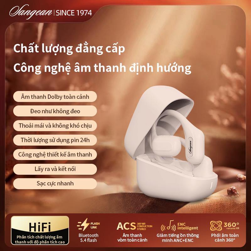 Tai nghe Bluetooth không dây Sangean SE01, Thích hợp cho các môn thể thao ngoài trời, Chống mồ hôi và chống mưa, Không đau khi đeo trong thời gian dài, Chip 5.3, Chất lượng âm thanh HiFi, Thời lượng pin 48 giờ, Giao hàng trong nước 0
