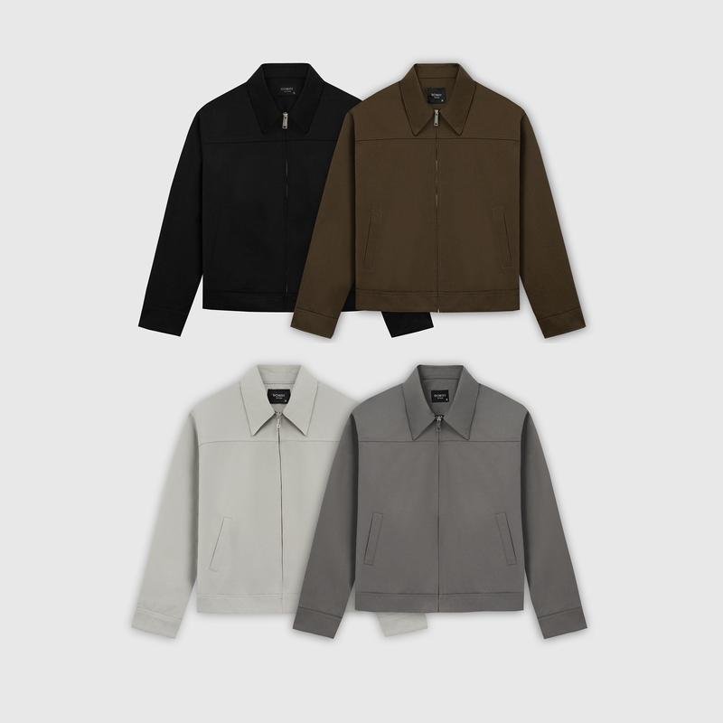 Áo khoác ROWAY chất liệu kaki dày dặn đứng form | Jacket zip kaki V2