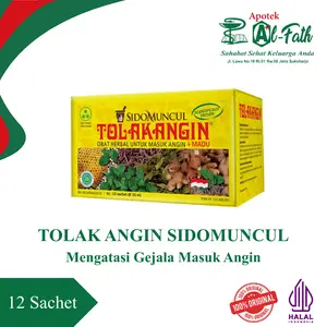 SIDOMUNCUL Tolak Angin Cair Plus Madu 15ml 1 Box Isi 12 Sachet Solusi Cepat untuk Tolak Angin Mengandung Madu Meredakan Gejala Masuk Angin