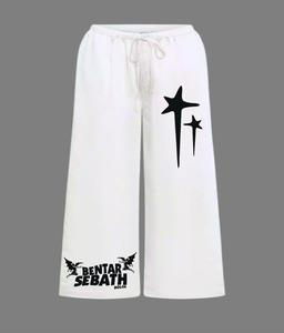 celana skena baggy anak bahan katun gambar bintang sablon DTF