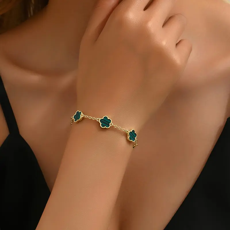 Vòng Tay Hoa Năm Cánh, Thiết Kế Độc Đáo Dành Cho Nữ, Cảm Giác Cao Cấp Vòng Tay Cánh Hoa, Cá Nhân Hóa, Đơn Giản Và Dễ Phối Đồ Có Thể Điều Chỉnh Kích Thước