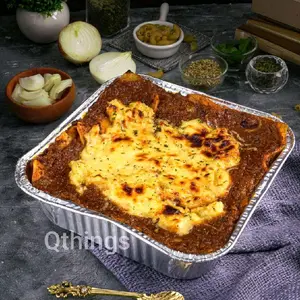 QTHINGS Beef Lasagna 20x20cm Melted Cheese
