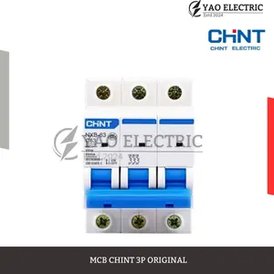 MCB CHINT NXB-63/ 3PHASE 6A 10A 16A 20A 25A 32A 40A 50A 63A (ORIGINAL100%)