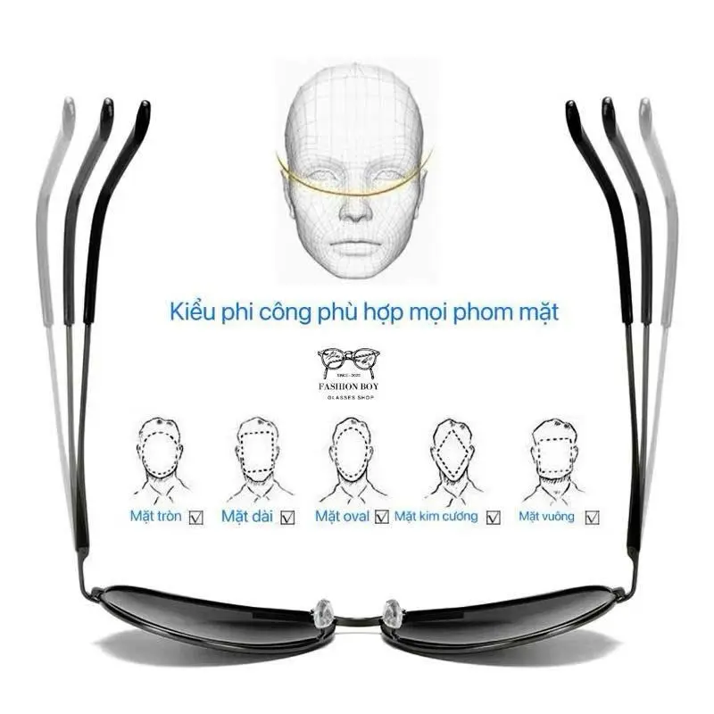 [Thủy tinh đổi màu]  Kính đổi màu đi đêm màu trong - kính nhìn đêm rõ nét - ban ngày đổi màu xám khói - gọng titan dẻo không phai màu - size mắt 52mm (phù hợp từ 45kg - 85kg) kính men - women 6