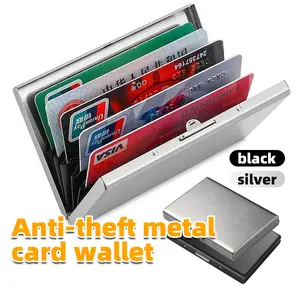 BITCBae 10 Slot Card Holder Dompet Wallet Box Case Aluminum RFID Kartu Anti Gores Anti Skimming