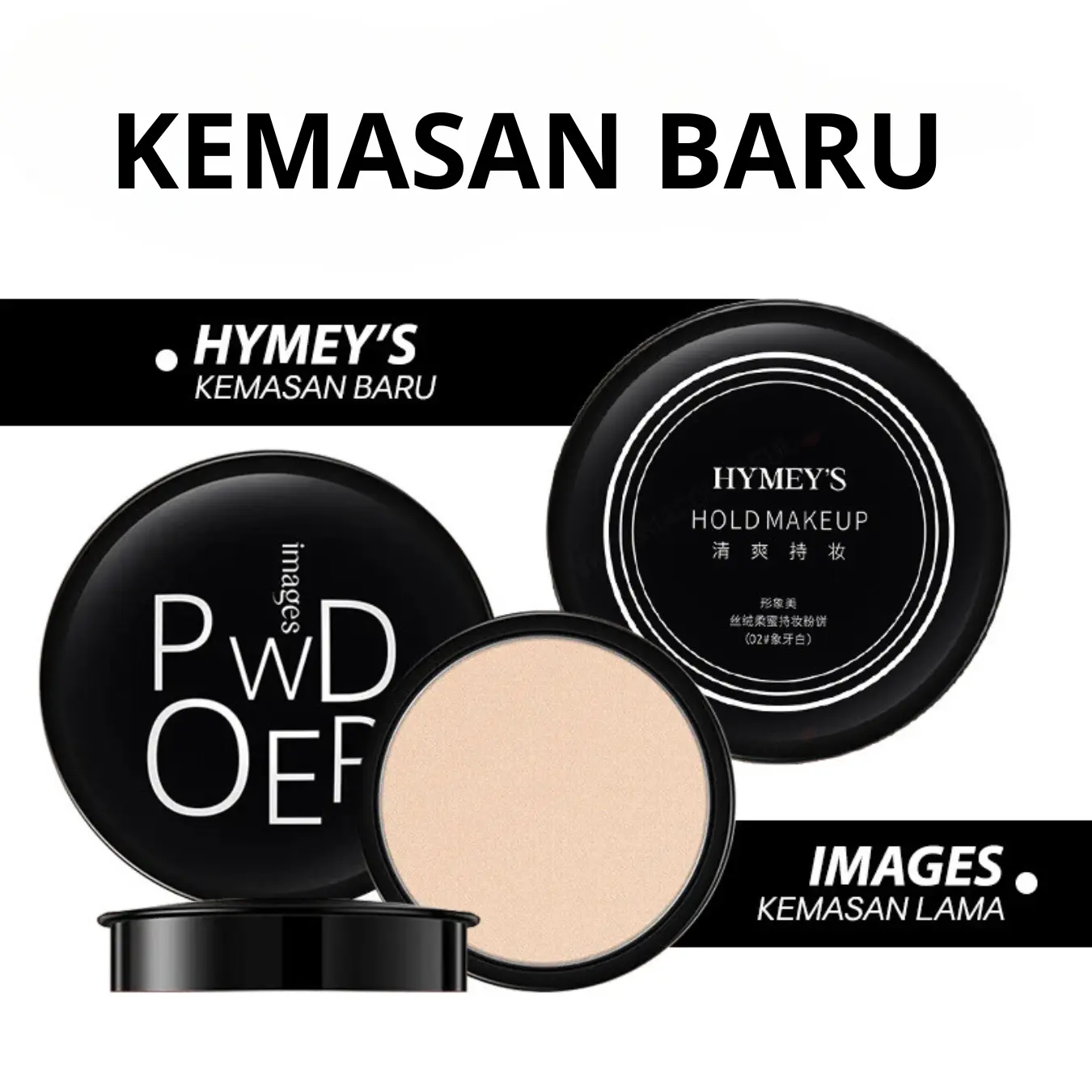 Bedak Glowing Tahan Lama Anti Air Images Professional Compact Powder Waterproof Wajah Lightening