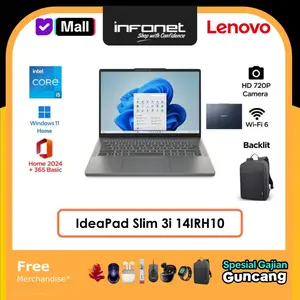 LENOVO IDEAPAD SLIM 3i 14IRH10 I5 13420H 16GB/8GB 512GB SSD UHD GRAPHICS 14" WUXGA IPS W11 OHS + M365 + BAG  [83K0007DID, 83K000BWID]