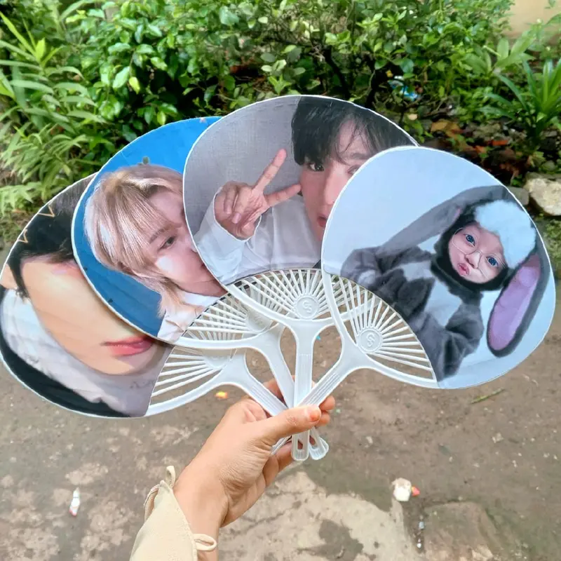 Kipas Kerang Custom dengan Foto Sendiri - Hadiah Unik dan Personal - Kertas 4