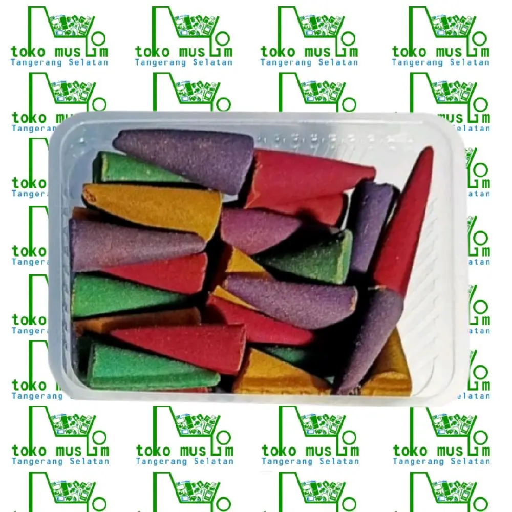 Dupa Kerucut Warna-Warni Rainbow / Backflow 1 Box isi 10 PCS