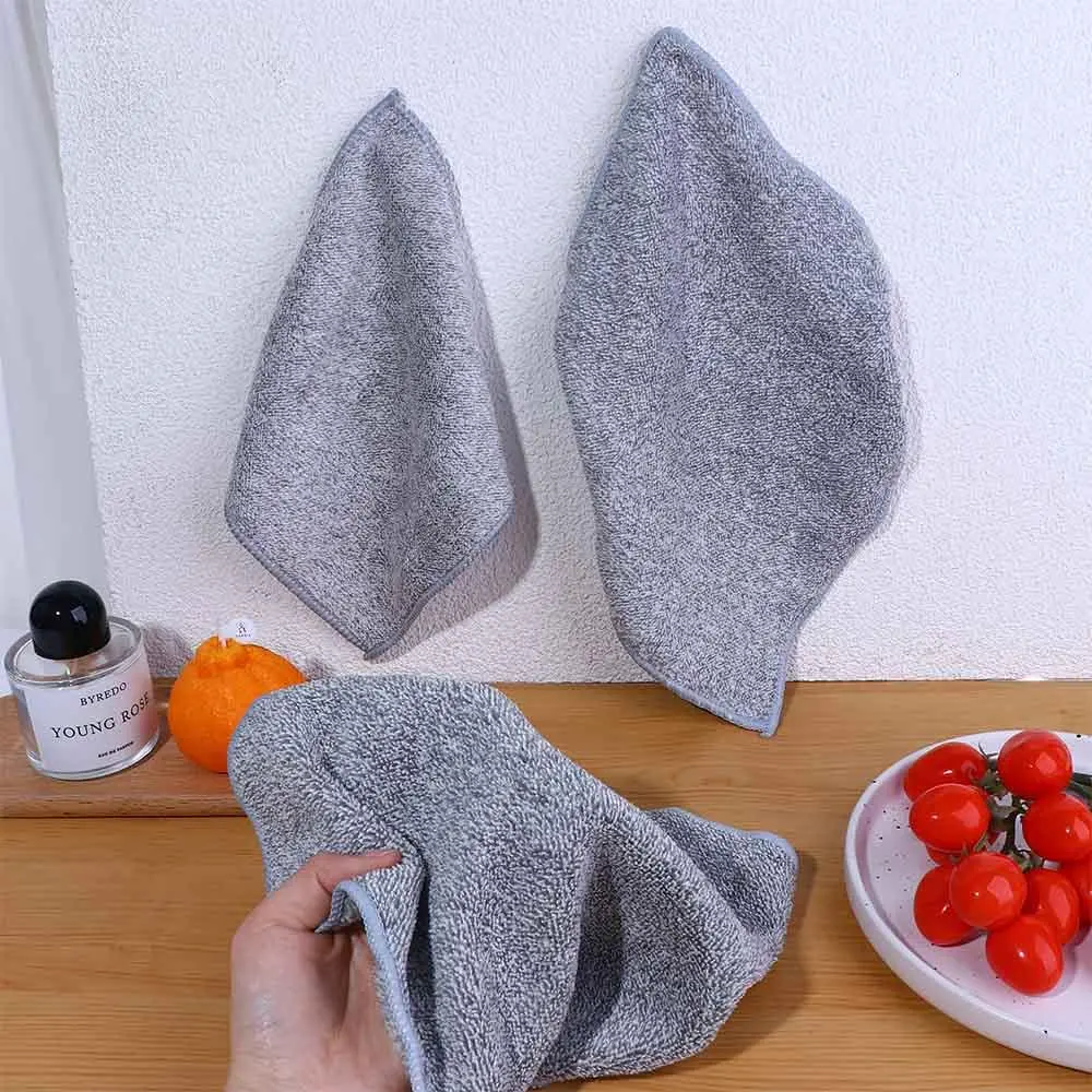 High Performance Non-stick Absorbent Bamboo Charcoal Fiber Washing Cloth Microfiber Kitchen Towel Dish Towel Dishcloth Cleaning Cloth