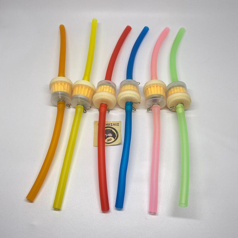 SARINGAN BENSIN FILTER BENSIN MAGNET PLUS SELANG BENSIN ANTI PANAS VARIASI WARNA 1 SET 0