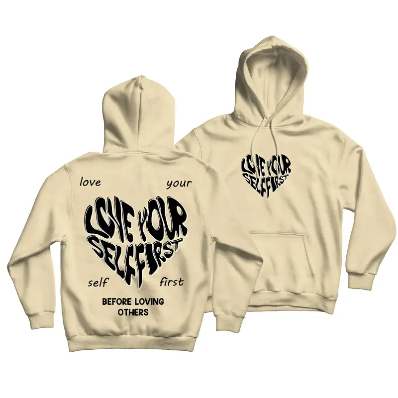 BEXLEY Hoodie Jumper Love Your Self First  Size M-XXL ( Pria & Wanita ) 4