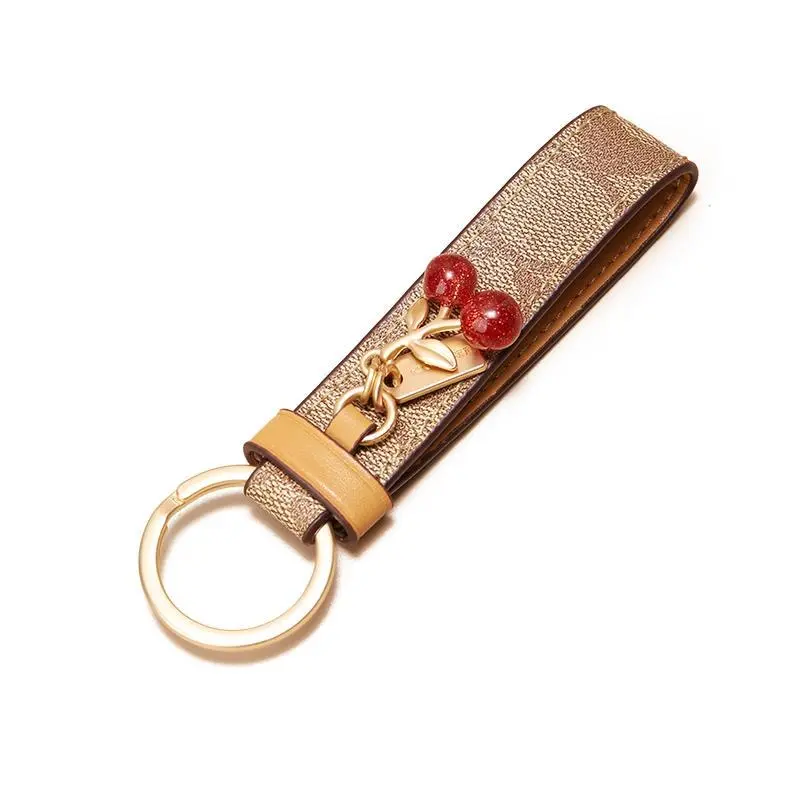 Bag charm cherry blossom tea rose Gantungan tas cherry mini Gantungan tas lucu aesthetic 5cm cherry keychain 4