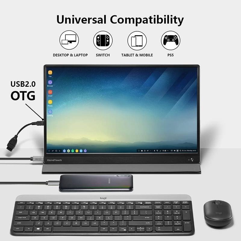 [Pepper Jobs] XtendTouch IPS 15.6” Portable Touch Monitor / Screen with 10800mAh capacity [XT1610F] 7
