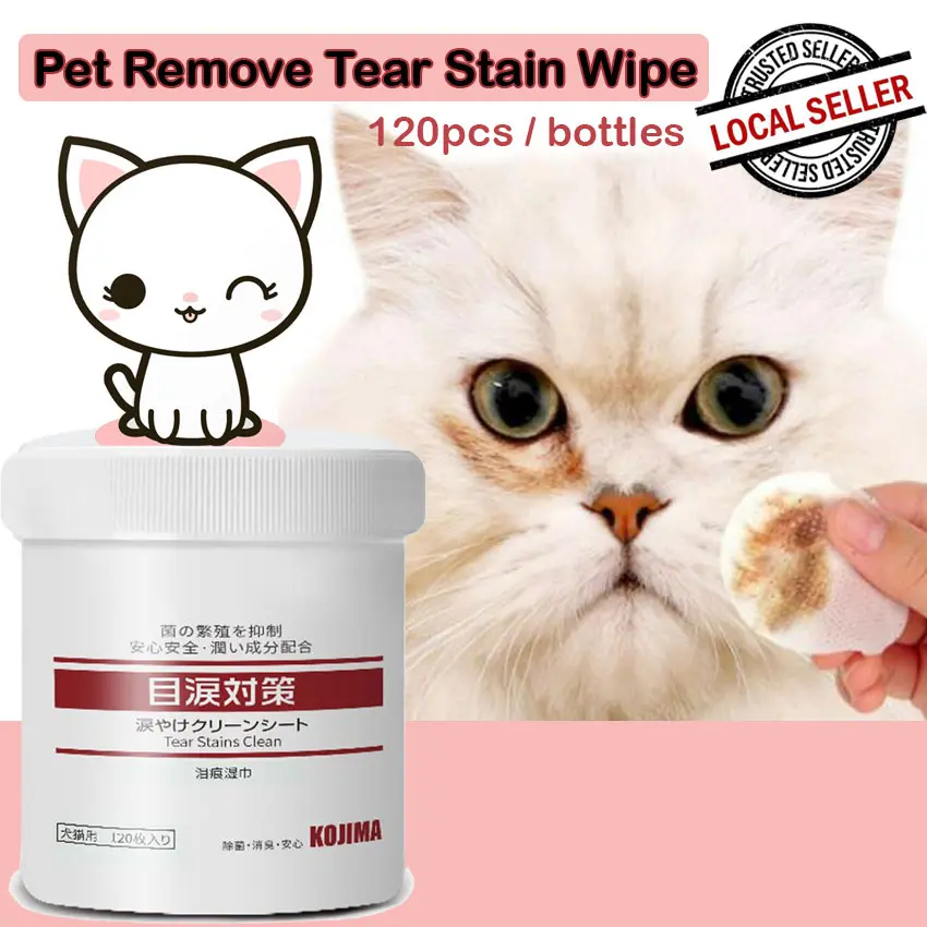 [SG Seller]Kojima Pets Cleaning Wipe/Eyes Wet Wipes/Tear Stain Remover/Wet Tissue Pet Health Grooming/For Dogs Cats