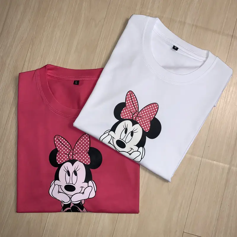 Baju Kaos Couple Keluarga Mick3y & M1nnie Smile -Duck'ee 1