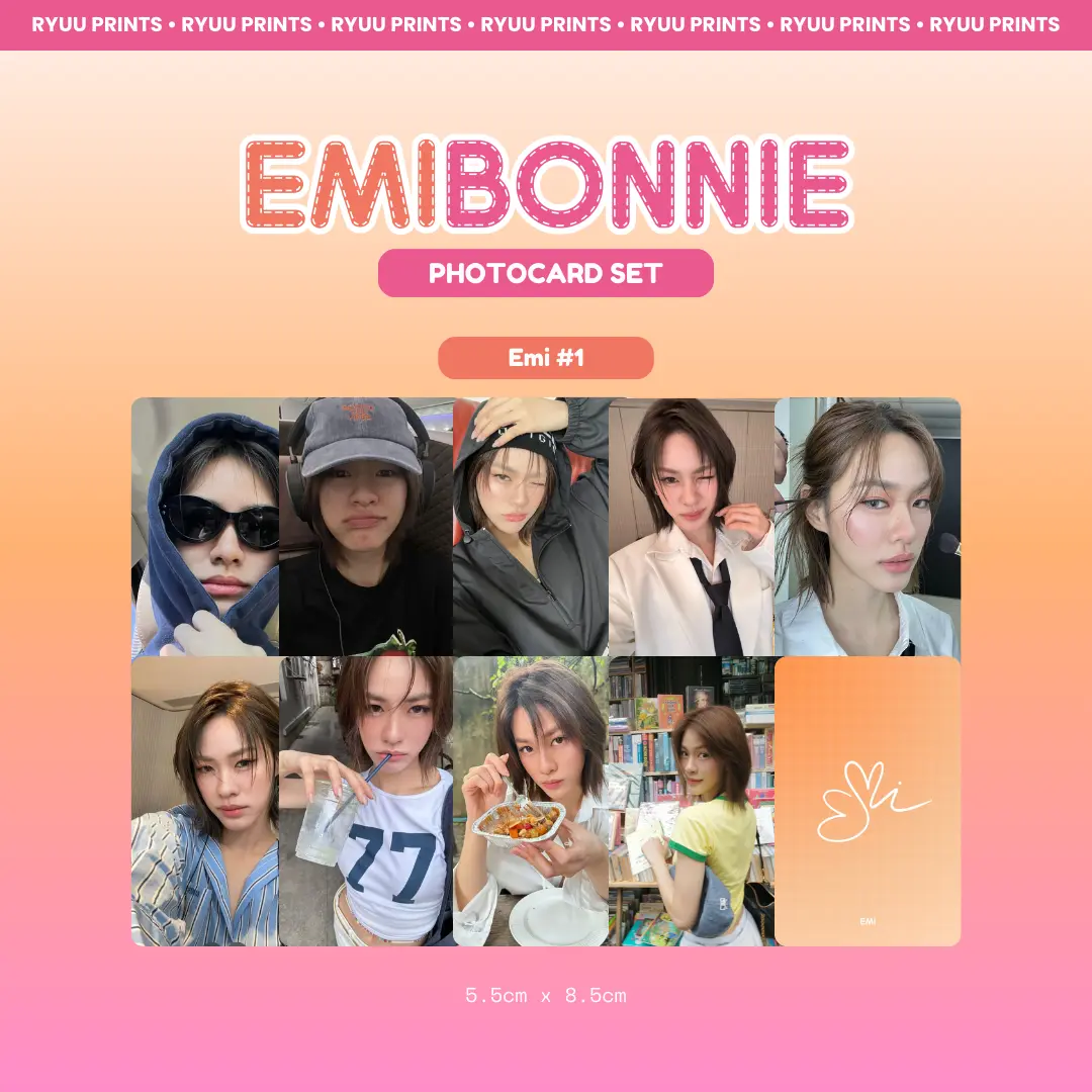 EmiBonnie Photocard Set Emi Thasorn Bonnie GMMTV Thai GL - TikTok