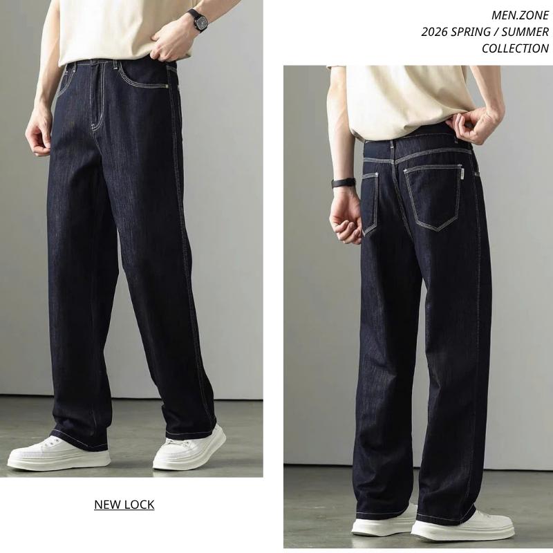 Quần jean suông basic ống đứng phong cách trẻ trung, năng động Menswear Pants…