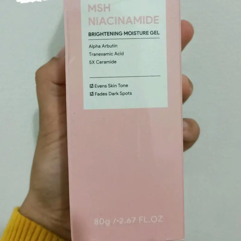 [Hot]MSH Niacinamide Brightening Moisturizer Gel 30g 80g   | Cream Pemutih Wajah Calming Whitening Dark Spot Pelembab Wajah Pemutih Wajah Facial Moisturizer Day Cream Night Cream Skincare BPOM Niacinamide Skincare Facial with MSH Niacinamide Arbutin Acid 1