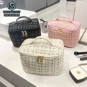 HIGH SELECT Tas Makeup Gaya Korea Tas Makeup Berkapasitas Besar Tas Penyimpanan Perjalanan