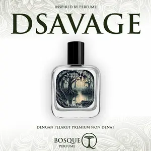 DSAVAGE Bosque Perfume - Extrait de Parfum - Aroma Segar Bergamot & Lavender Prancis - Tahan Lama & Memikat - Best Seller Pria