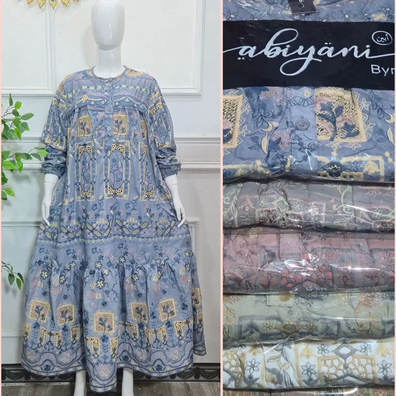 Dress Abiyani M.Nikita Krancang Gamis Wanita