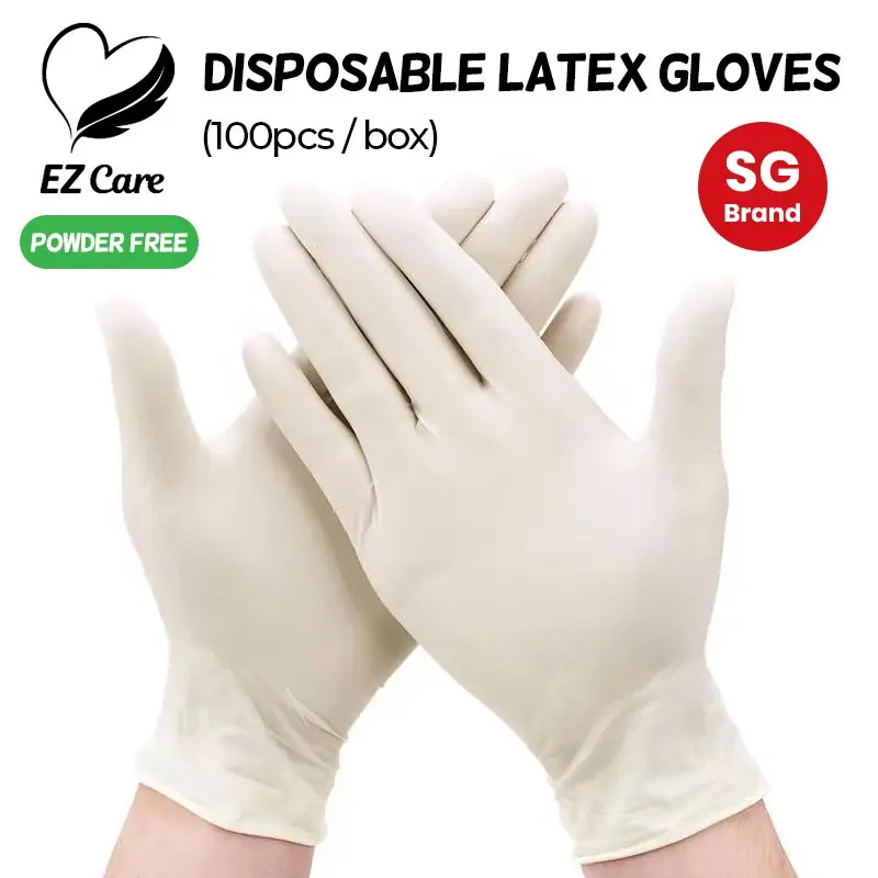 Food  Gloves  Disposable Latex Gloves/100pcs/Food Grade/Powder Free/Latex/Glove Cleaning